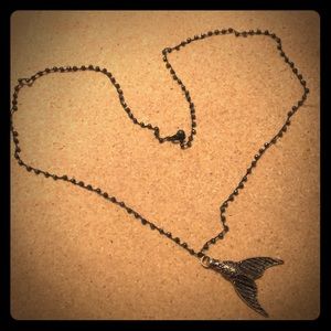 Long mermaid tail necklace
